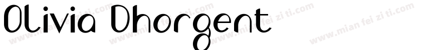 Olivia Dhorgent字体转换